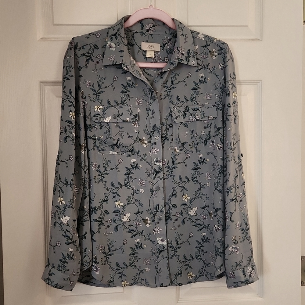 Loft button down shirt, size Medium